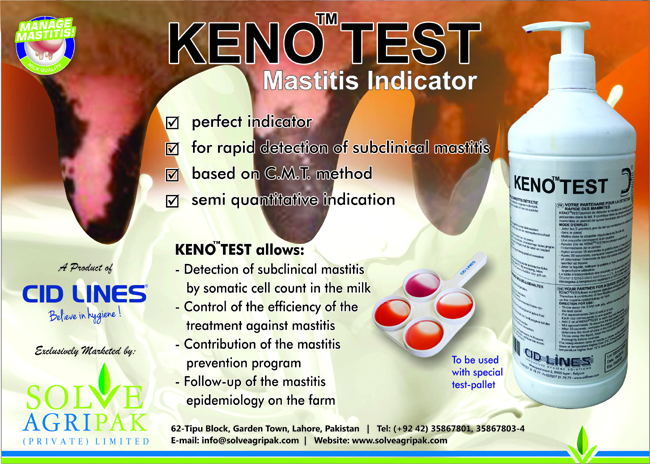 Diagnosis of Mastitis in Pakistan - Keno test